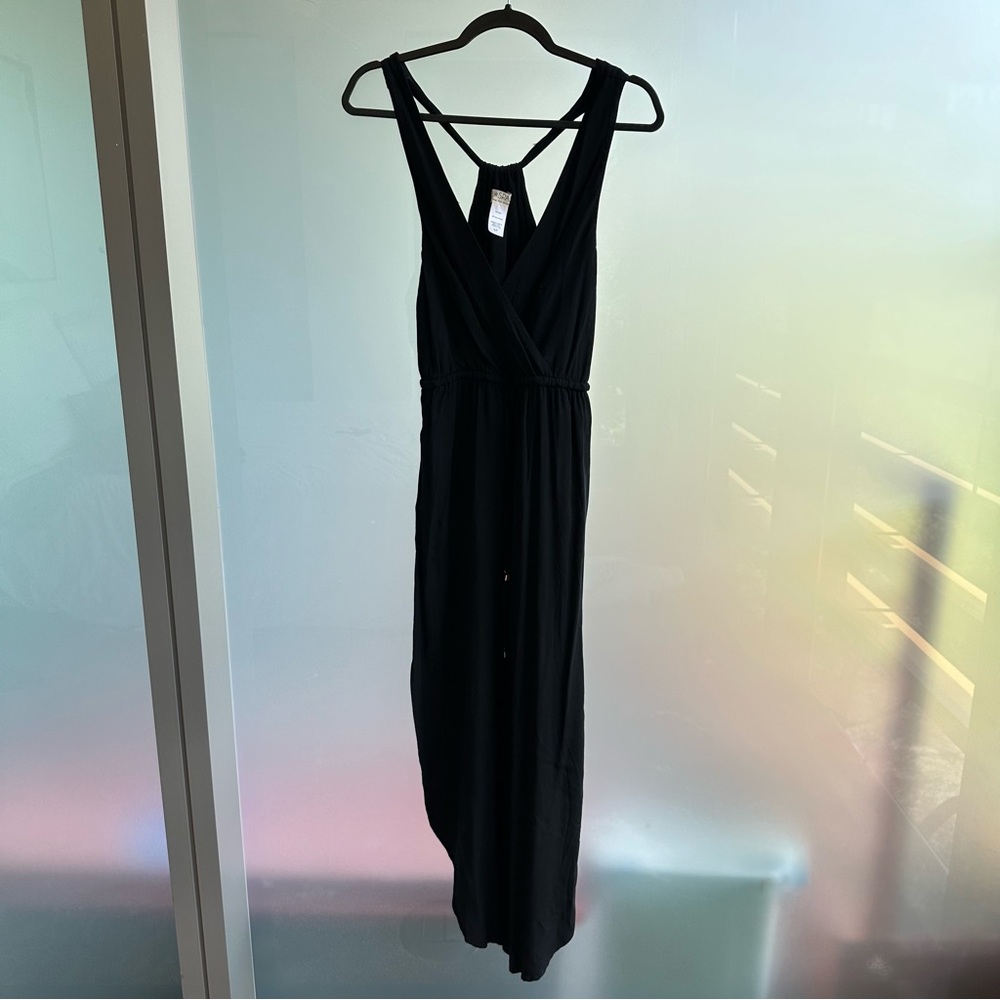 FINAL PRICE L Space Black Swim Coverup Dress